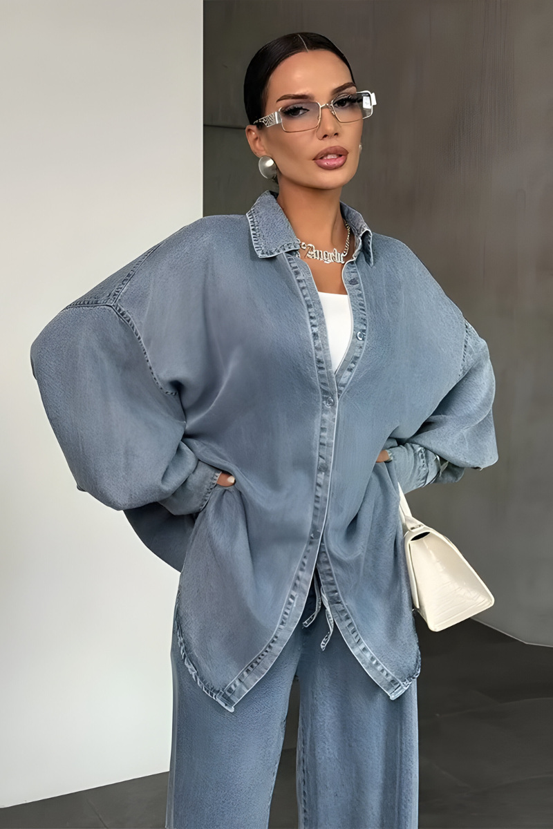 Noelle™ | Ensemble de salon moderne avec pantalon large