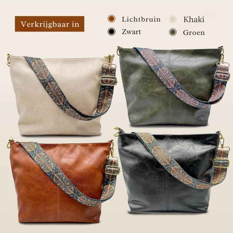Charme Vintage de Chelsey | Sac à Bandoulière en Cuir Vegan