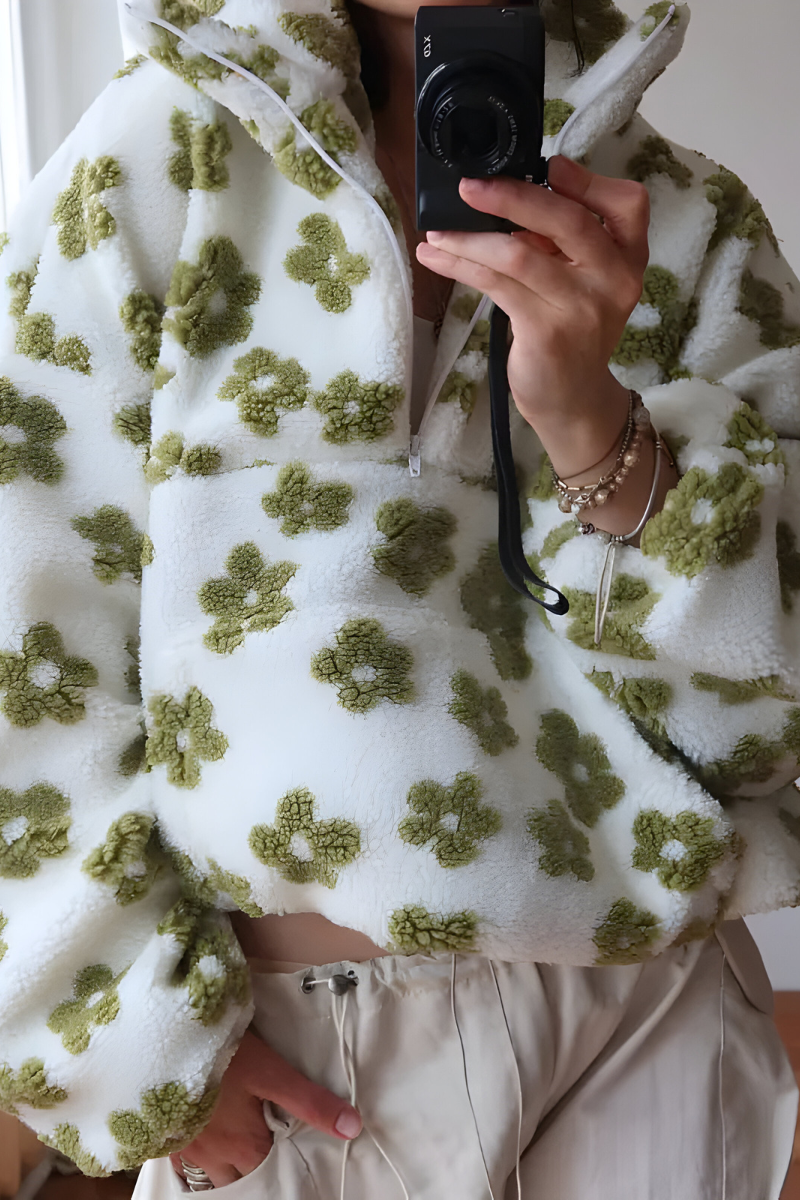 Nami™ | Pull en polaire confortable avec imprimé floral