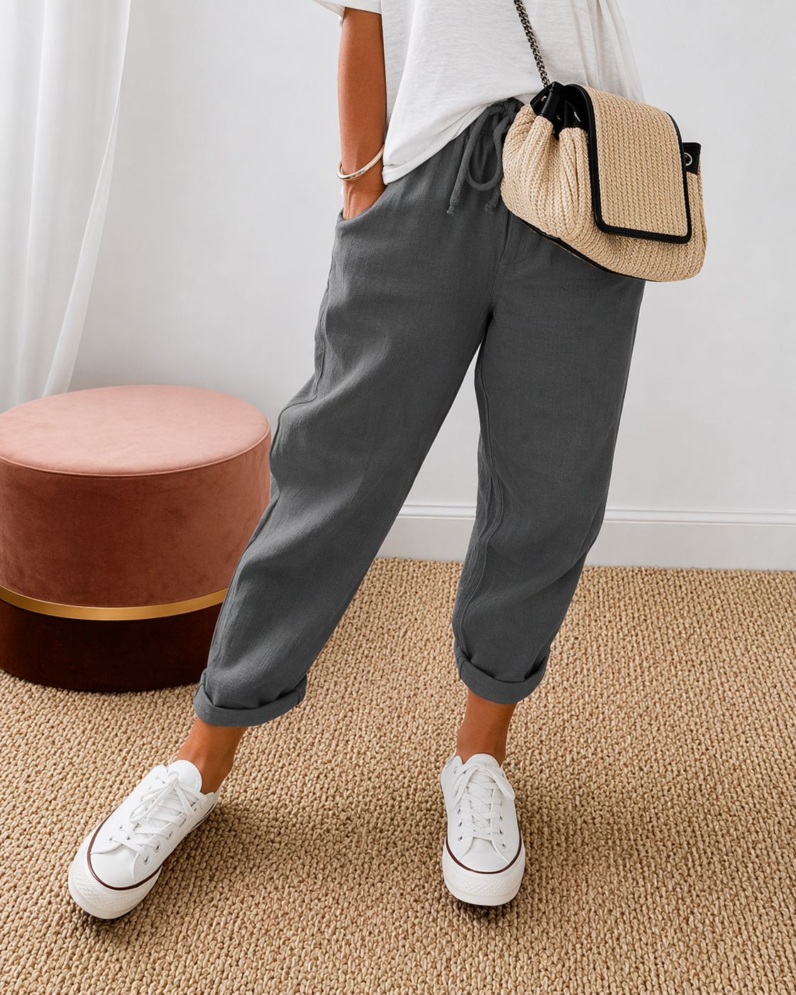 Linae™ | Pantalon Décontracté Ample