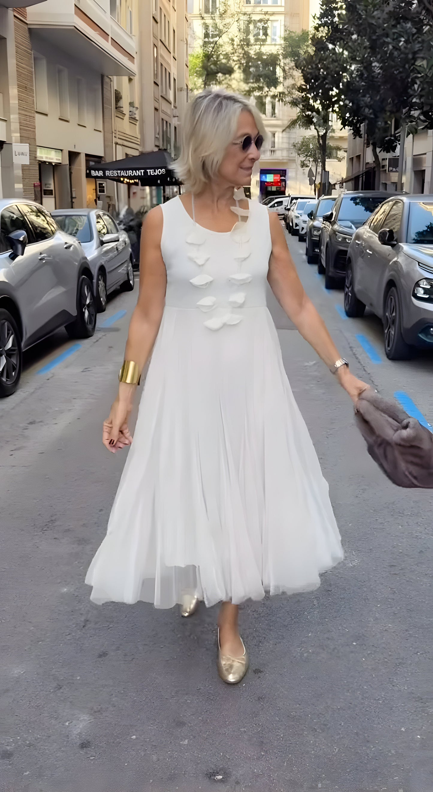 Rosa™ | Élégante Robe Midi Superposée