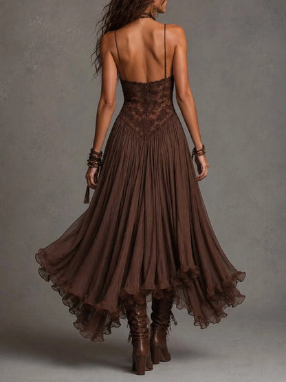 Hélène™ | Robe maxi en dentelle qui camoufle le ventre