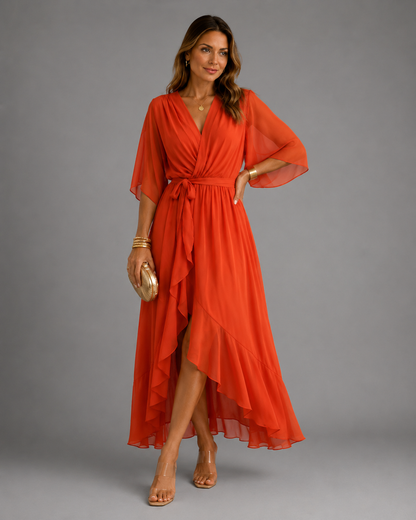 Isabelle™ | Robe Maxi Gainante en Mousseline