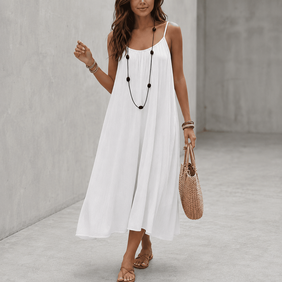 Fanny™ | Robe maxi qui camoufle le ventre décontractée
