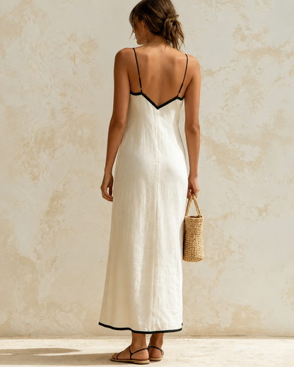Gaëlle™ | Robe maxi élégante qui camoufle le ventre avec design chevron