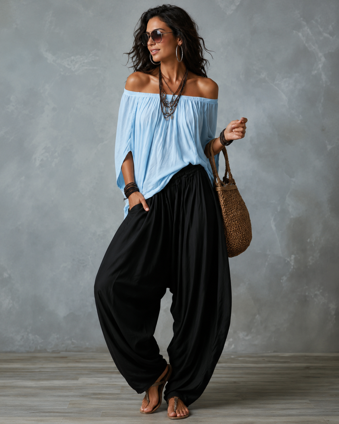 Laurine™ | Ensemble décontracté 2 pièces avec jambes larges