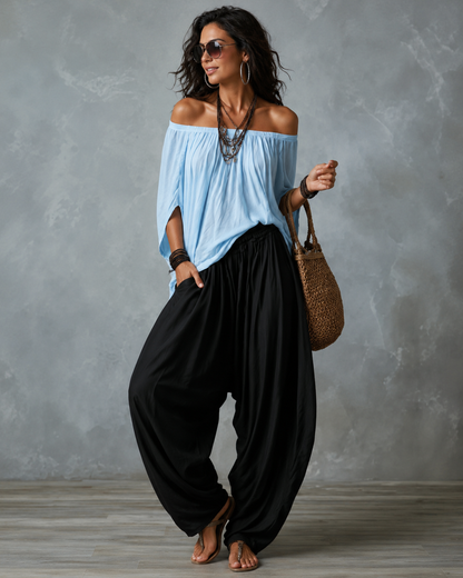 Laurine™ | Ensemble décontracté 2 pièces avec jambes larges