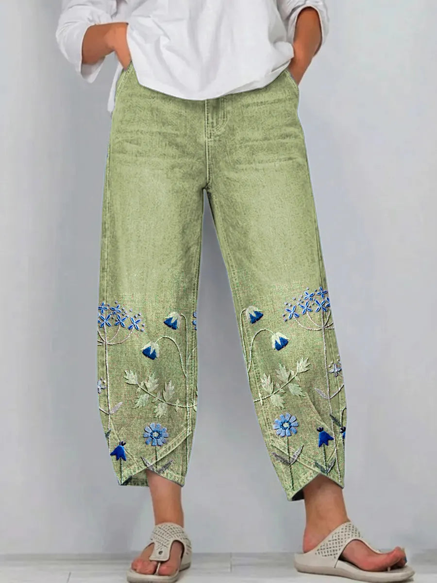 Aven™ | Pantalon Décontracté Brodé