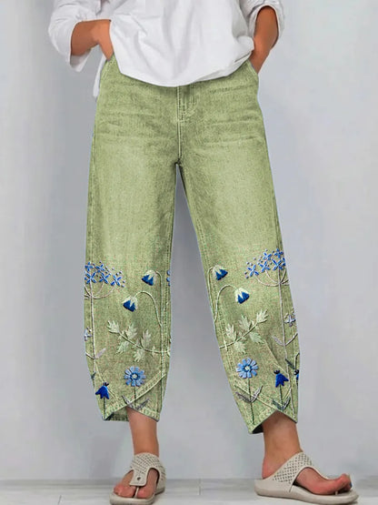 Aven™ | Pantalon Décontracté Brodé