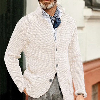 Kian™ | Cardigan Tricoté Côtelé Élégant