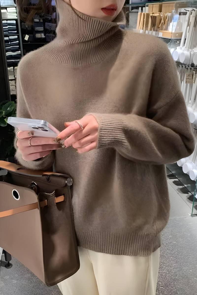 Elyn™ | Pull Col Roulé Tricoté