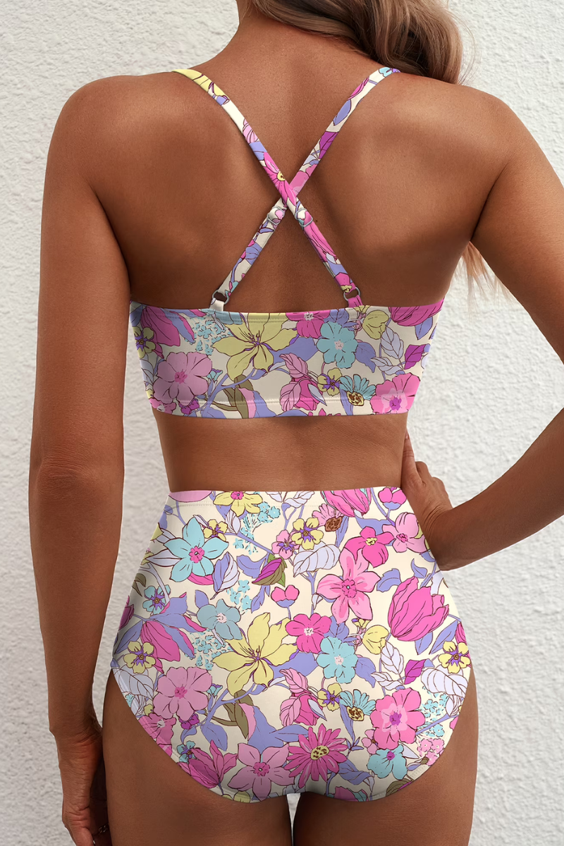 Fenna™ | Ensemble de Bikini à Carreaux Moderne