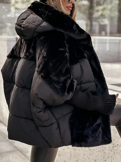 Lina | Doudoune oversize effet teddy