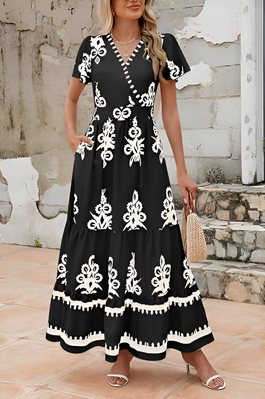 Lisa™ | Robe Maxi Sans Manches Boho