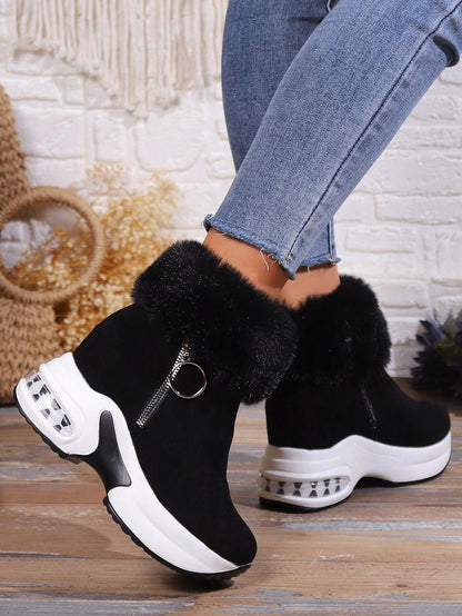 Noor™ | Bottes à plateforme confortables avec fausse fourrure