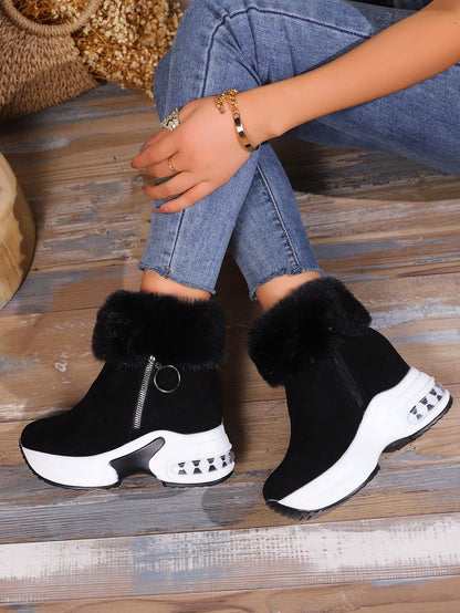 Noor™ | Bottes à plateforme confortables avec fausse fourrure