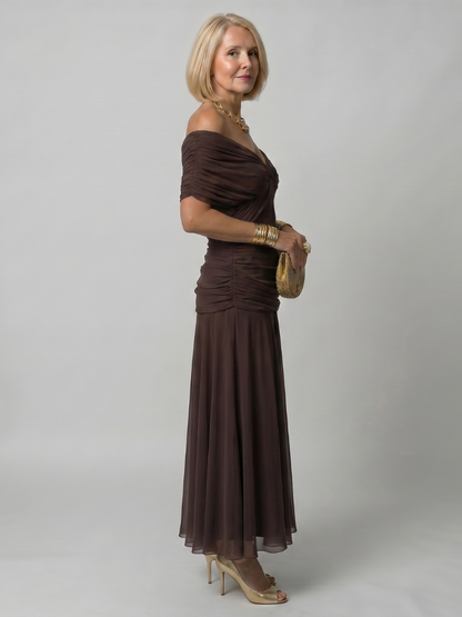 Evelina™ | Robe Maxi Élégante À Effet Ventre Plat