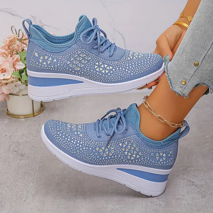 Juliette™ | Baskets compensées orthopédiques à strass 23