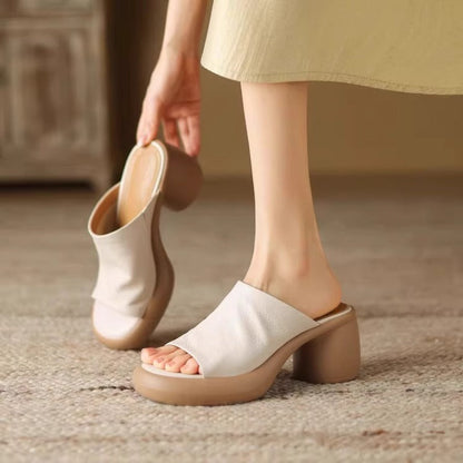 Evie™ | Chaussons Orthopédiques Confortables avec Talon