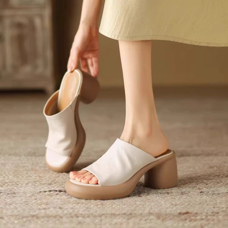 Evie™ | Chaussons Orthopédiques Confortables avec Talon