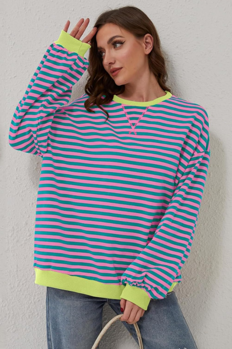 Mae™ | Sweatshirt rayé