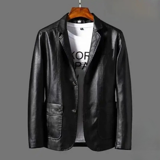 Levi™ | Blazer En Cuir Élégant