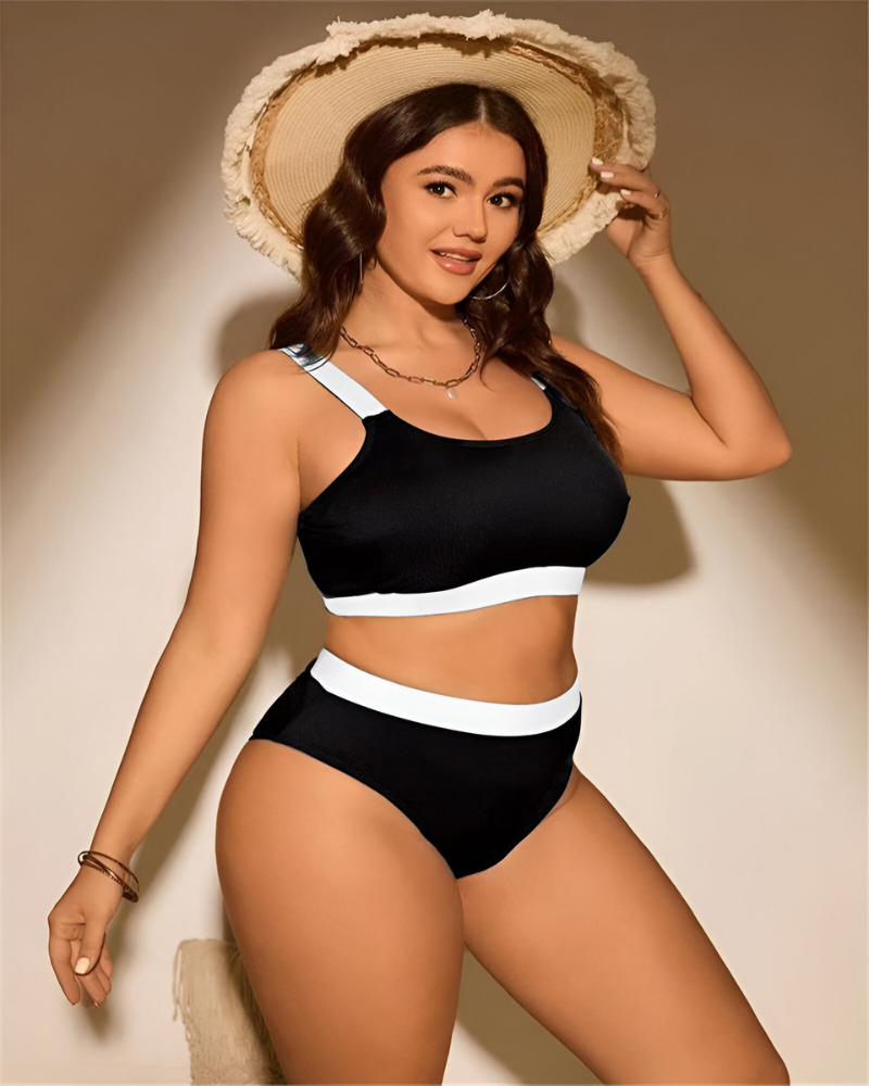 Lely™ | Bikini Taille Plus Élastique Contrôle du Ventre