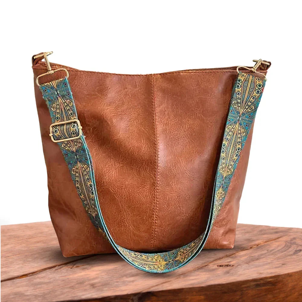 Charme Vintage de Chelsey | Sac à Bandoulière en Cuir Vegan