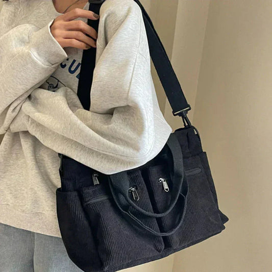 Urban | Sac Bandoulière En Velours Côtelé