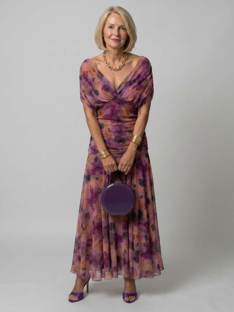 Evelina™ | Robe Maxi Élégante À Effet Ventre Plat