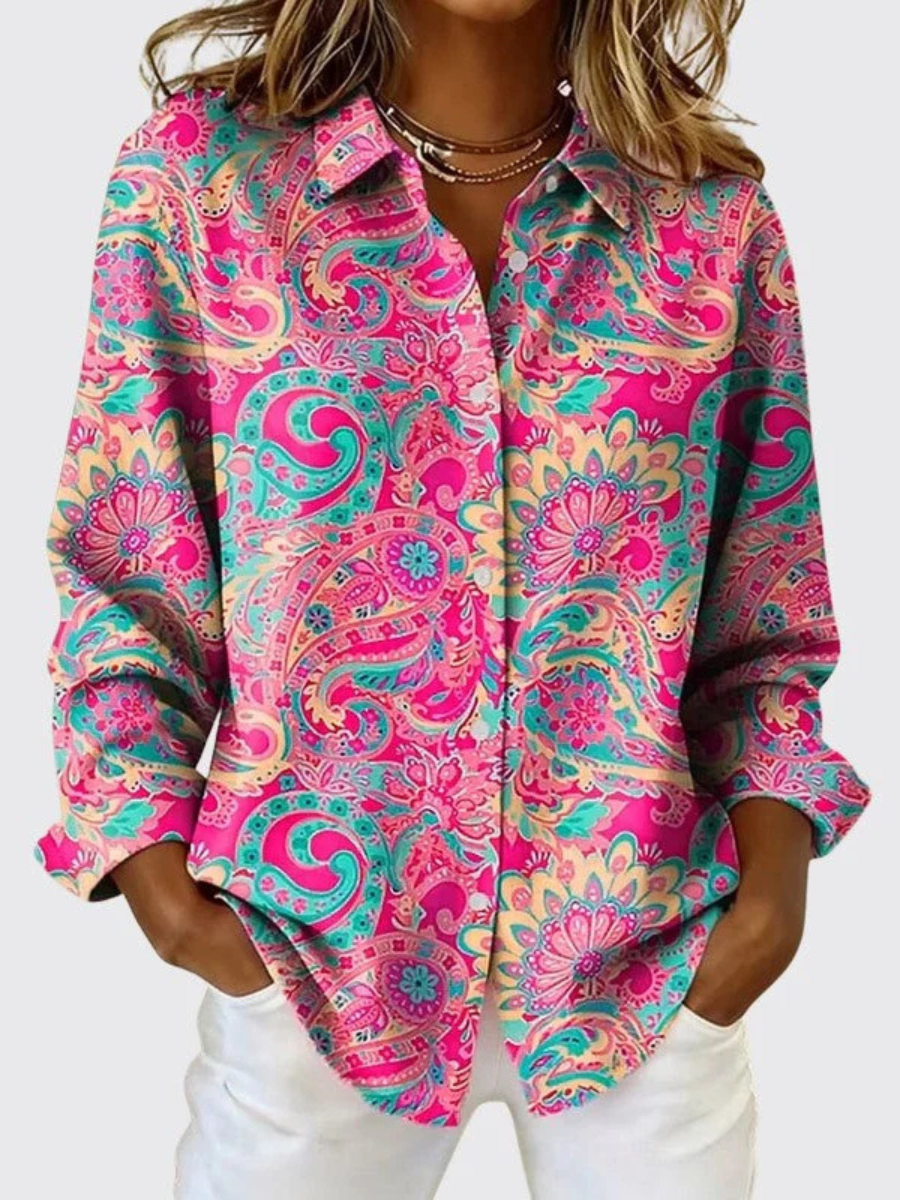 Florence™ | Blouse élégante à imprimé cachemire 2