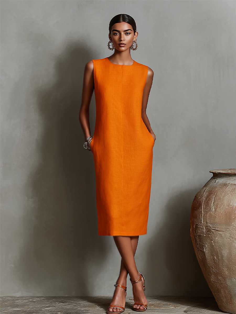 Maureen™ | Robe Midi Gainante avec Poches