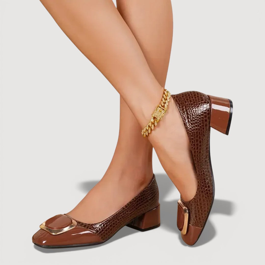 Vika™ | Talons en Cuir Orthopédiques Confortables et Élégants