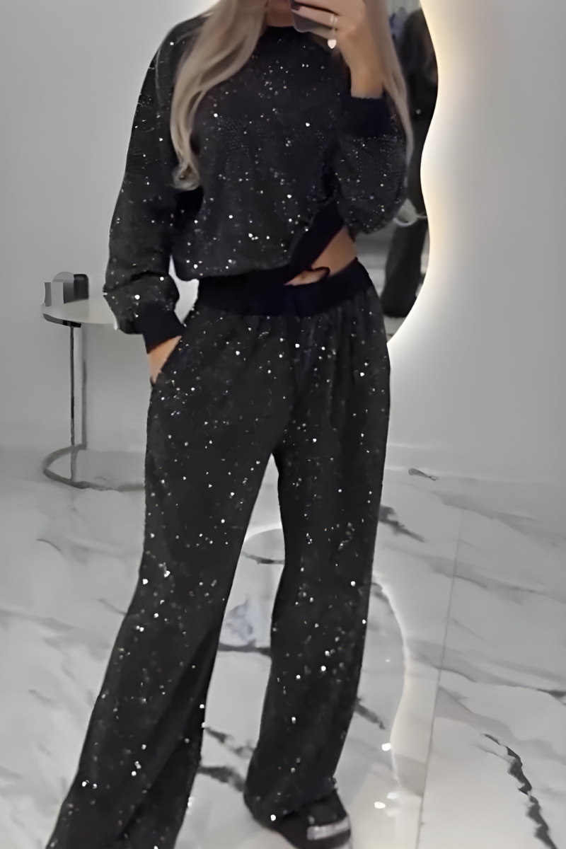 Lysa™ | Ensemble de détente élégant en sequins