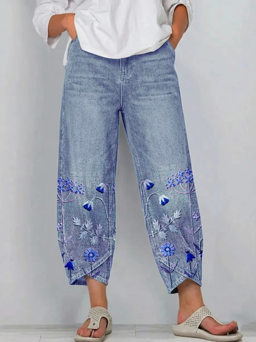 Aven™ | Pantalon Décontracté Brodé