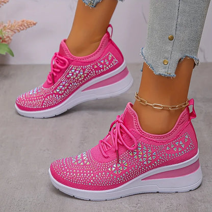 Juliette™ | Baskets compensées orthopédiques à strass 20