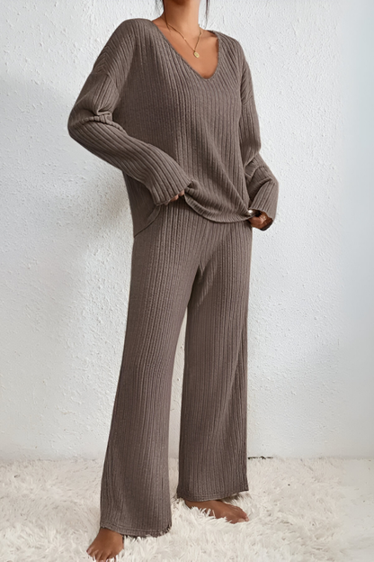 Amaris™ | Ensemble de salon tricoté côtelé doux