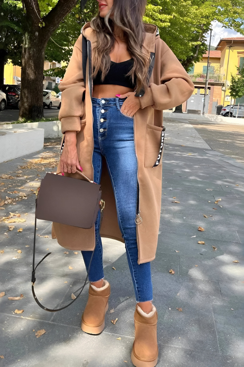 Elva™ | Hoodie décontracté surdimensionné avec fermeture éclair
