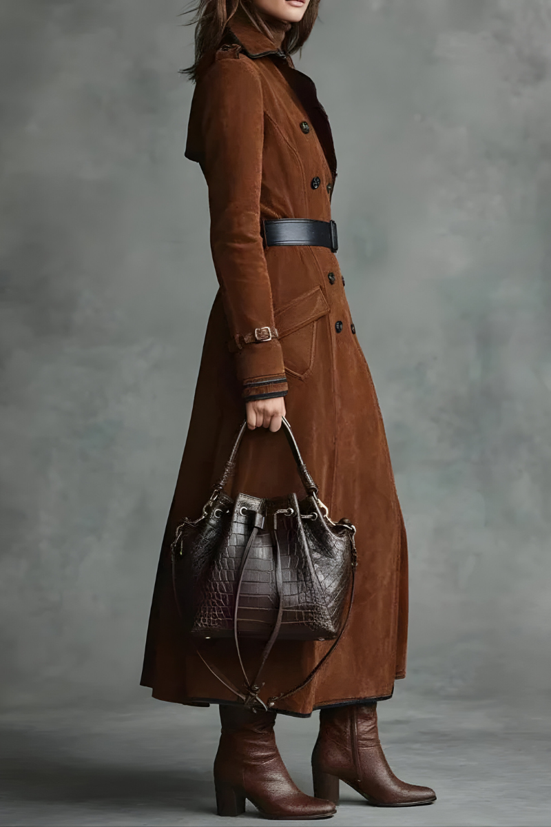 Mara™ | Manteau Long Élégant Ajusté