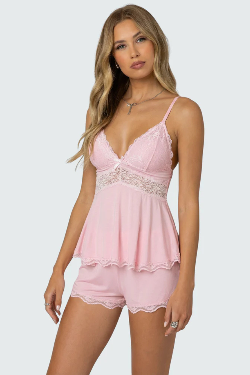 Meya™ | Ensemble de Nuit Élégant en Dentelle