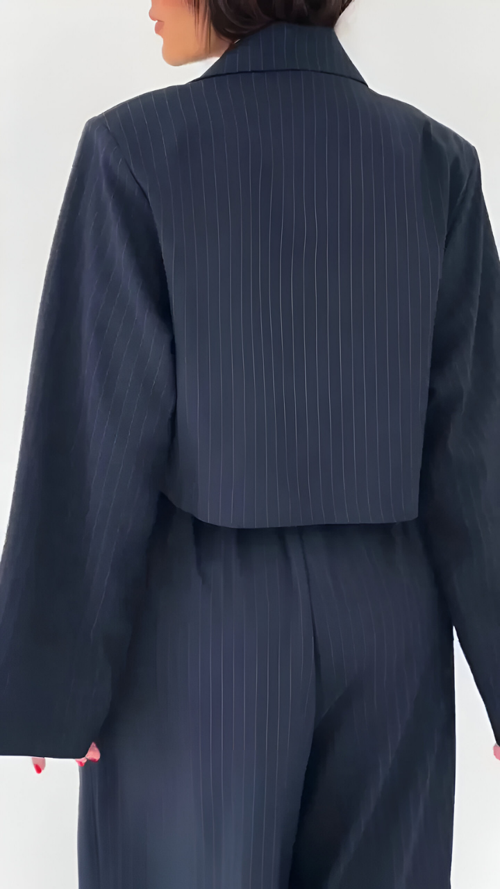 Zara™ | Ensemble de Deux Pièces avec Pantalon Large et Blazer Court