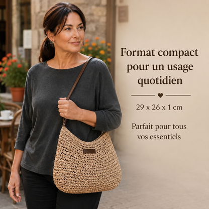 Céline™ | Sac à main tissé élégant qui camoufle le ventre