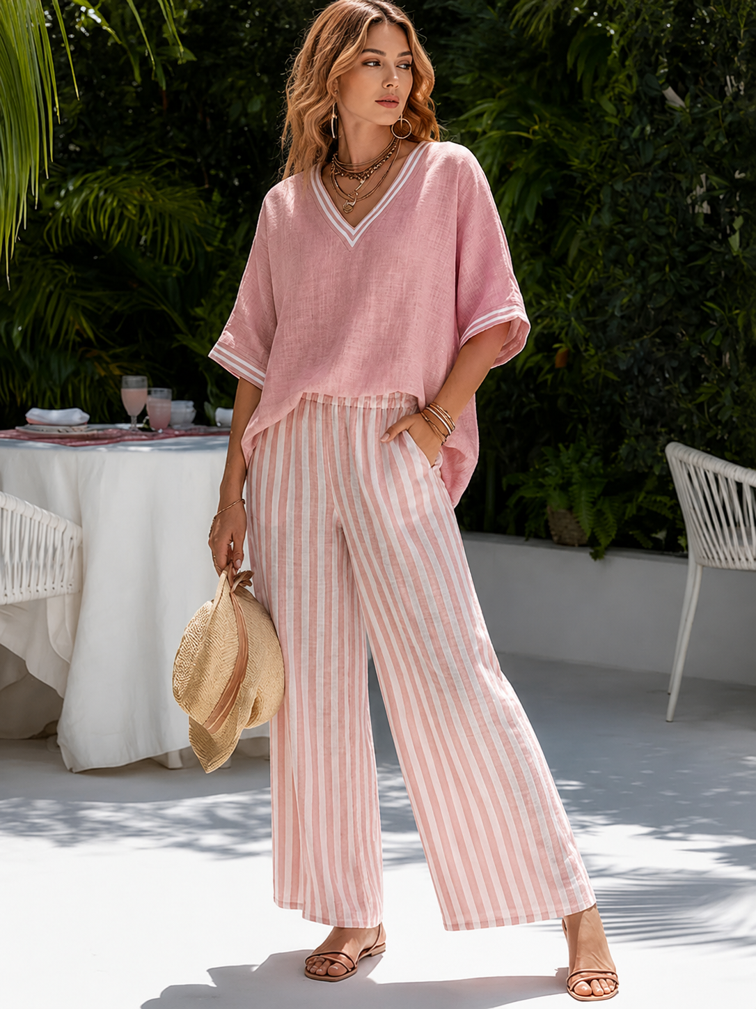 Alira™ | Ensemble Deux Pièces Rayé