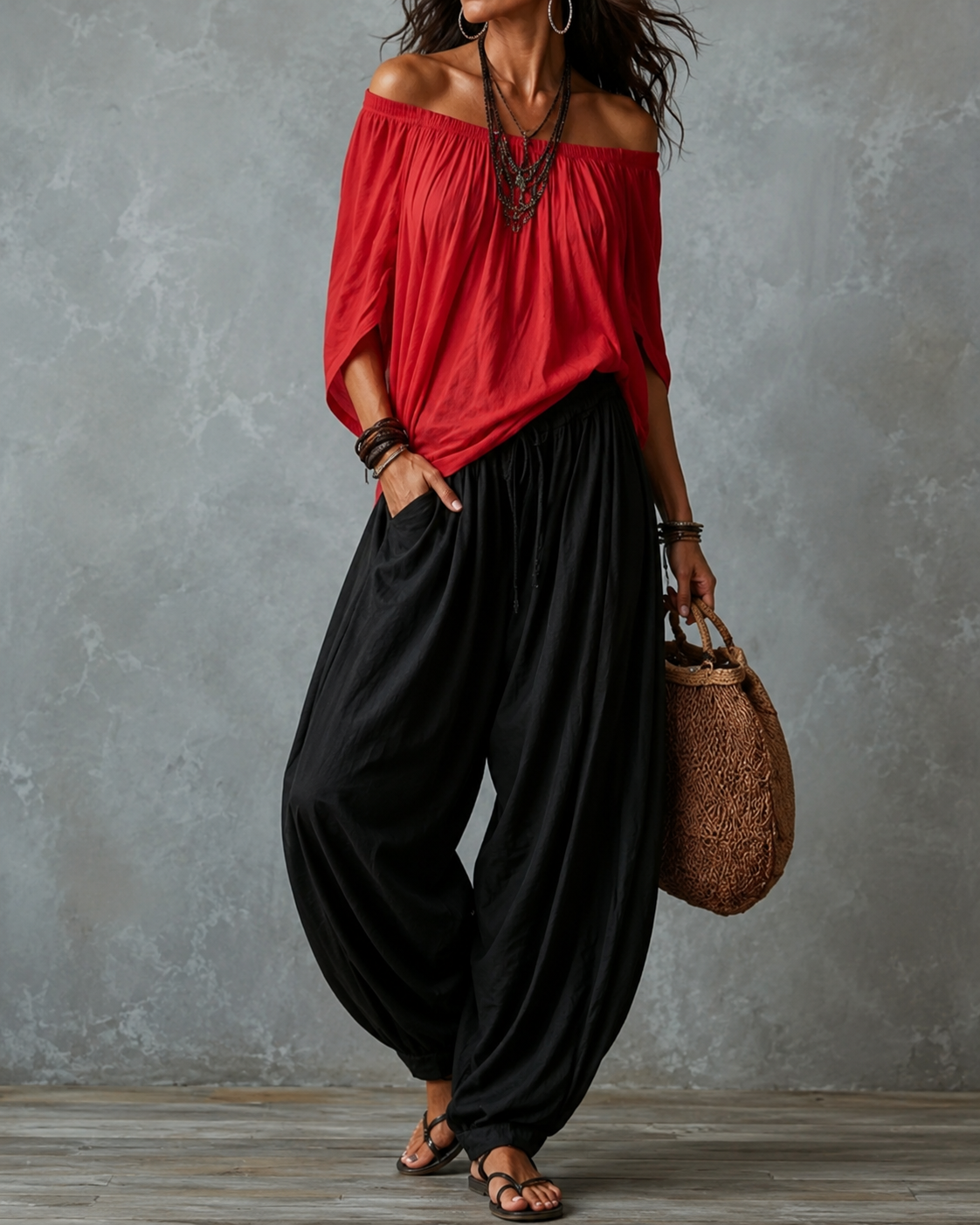 Laurine™ | Ensemble décontracté 2 pièces avec jambes larges