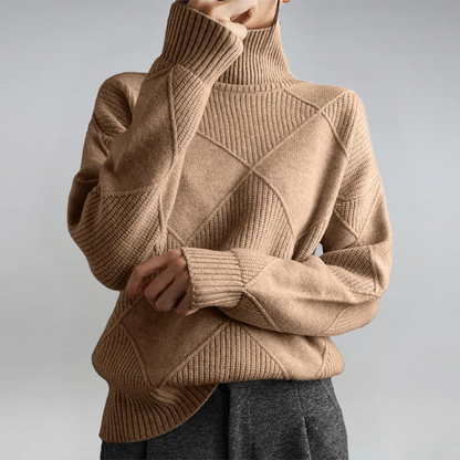 Léa™ | Pull Col Roulé Élégant 2