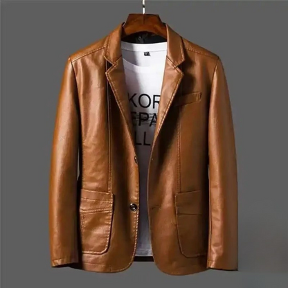 Levi™ | Blazer En Cuir Élégant