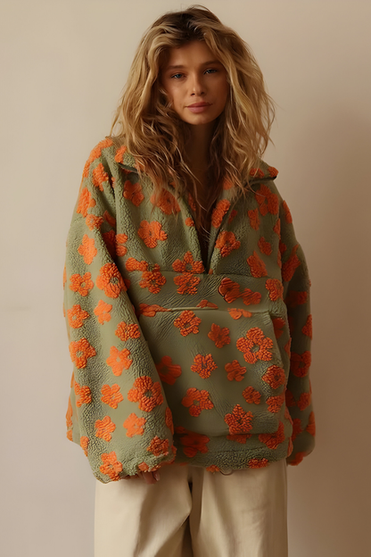Nami™ | Pull en polaire confortable avec imprimé floral