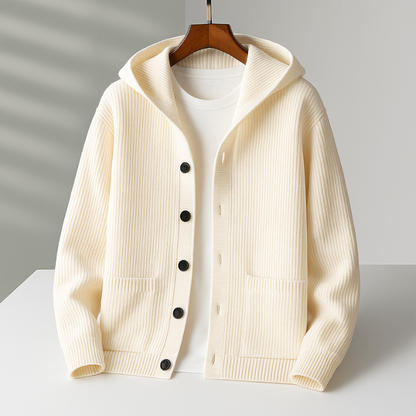 Owen™ | Cardigan Décontracté Côtelé À Capuche