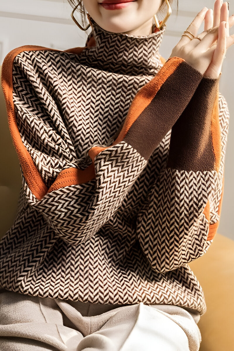 Nila™ | Pull décontracté tendance avec col montant