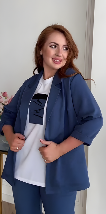 Liva™ | Ensemble Blazer & Pantalon Élégant